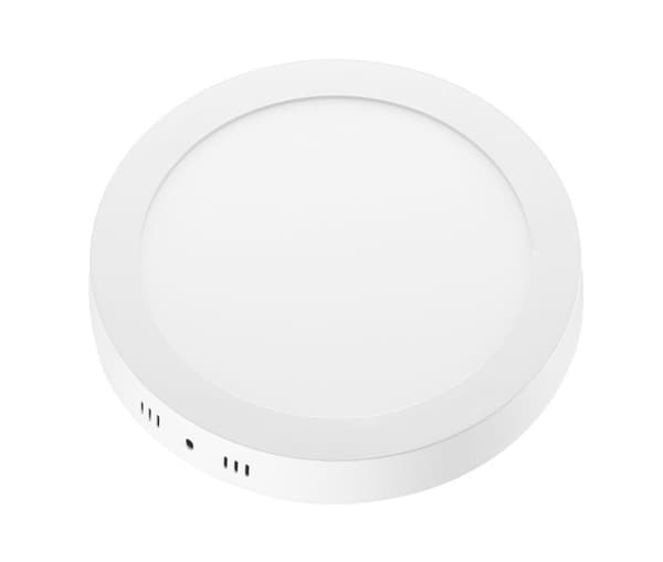 LED-PANEELI Pyöreä 18W pinta-asennettava lamppu, kylmä valkoinen 6000K 230V
