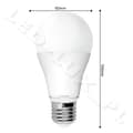 Miniatyrbillede 2 af 8: LED-pære E27 13W, kugleformet G60mm varm hvid 3000K, 1300LM erstatning 100W