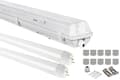 Miniatyrbillede 1 af 11: Fugtsikker LED-lampe, fugtsikker lampe 120 cm IP65, 2x T8 LED, 18 W 120 cm 3600 lm, kold hvid 6000 K