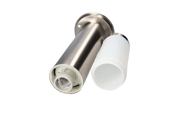 LED havelampe, 5W LED, udendørslampe, 45cm, IP44, rustfrit stål VARM HVID