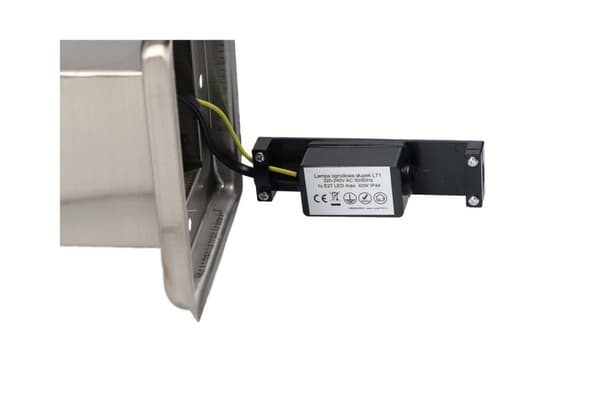 LED-stolpelampe, 2W LED-havepælelampe, 45 cm udendørslampe IP44, rustfrit stål VARM HVID