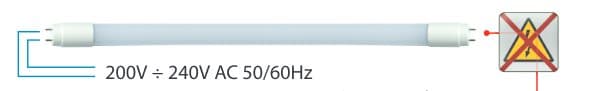 LED-loistelamppu 10W T8, LED-loistelamppu G13 60cm Kylmä valkoinen 6000K valo 10W 950 lumenia F