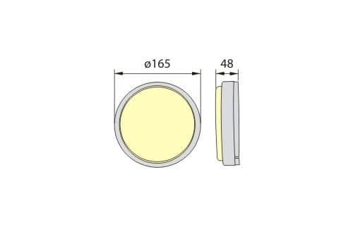 10W LED rund loftlampe, LED væglampe, LED udendørslampe, IP65 800LM, VARNA PLUS