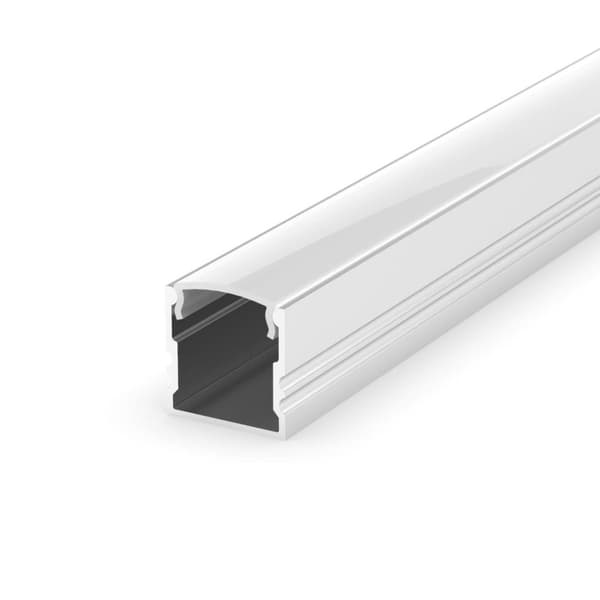 LED aluminiumsprofil 100cm til LED-strimler, SÆT LED aluminiumsprofil uden afdækning LT5