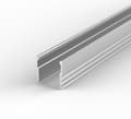 Miniatyrbillede 8 af 11: LED aluminiumsprofil 100cm til LED-strimler, SÆT LED aluminiumsprofil + mælkeagtigt dæksel LT5