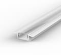 Miniatyrbillede 1 af 10: LED aluminiumsprofil 100cm til LED strips 8-10mm hvid LT6 + transparent dæksel