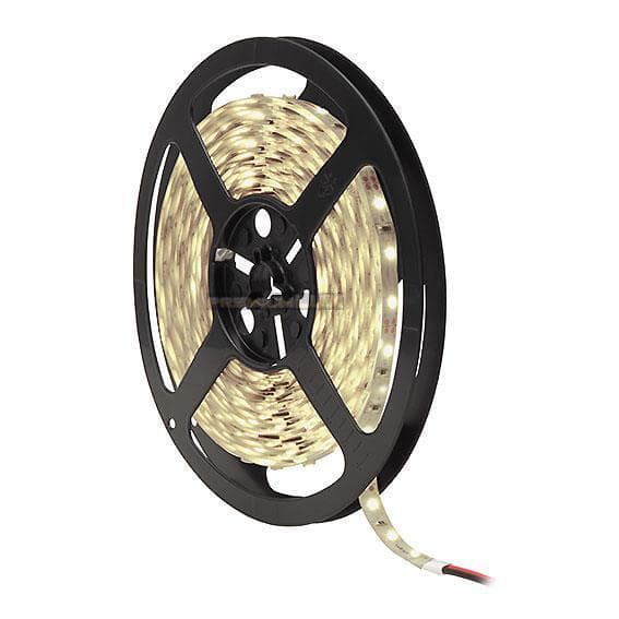 LED-strip 3014 SMD varm hvid IP65, 60 LED / 4,8W / 300LM / 1 meter, 1m rulle + Jackstik