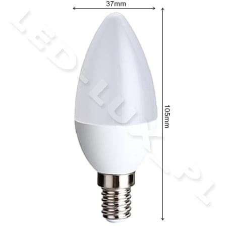 LED-LAMPPU E14 5W, 7 UUSI (2835) SMD LED KYNTILÄNMUOTOINEN 230V CCD 470LM, neutraali valkoinen 4000K