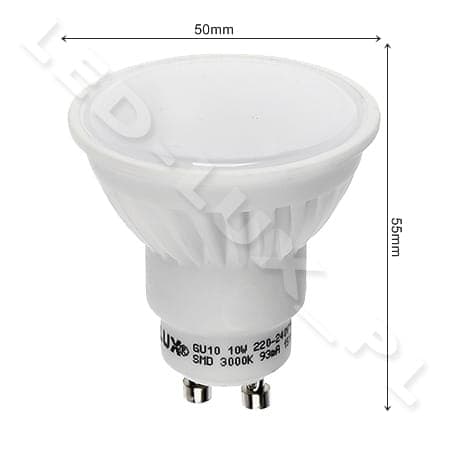 10W GU10 LED, GU10 LED-pære 20 NYE (2835) SMD LED 230V 790LM, neutral hvid 4000K 220-240V