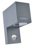 Pikkukuva 1 / 8: LED-ulkoseinävalaisin liiketunnistimella, hopeanvärinen alumiini IP44, QR1268