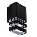 Miniatyrbillede 8 af 10: LED havelampe udendørs, 1-flammet LED væglampe IP44 sort 9112-1