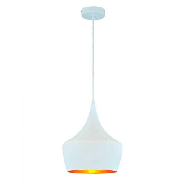 LED-riippuvalaisin, riippuvalaisin, 1-lamppuinen, kattovalaisin 24 cm, PA413B VALKOINEN