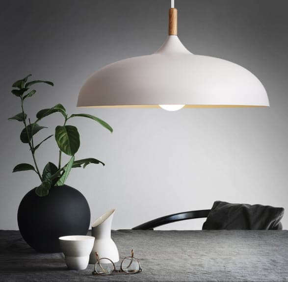 LED-riippuvalaisin, riippuvalaisin, 1-lamppuinen, kattovalaisin 45 cm, PA607 VALKOINEN