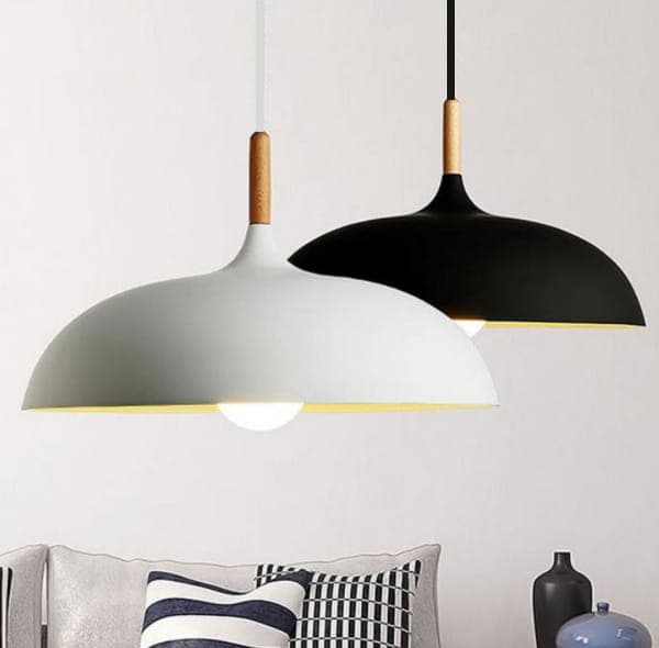 LED-riippuvalaisin, riippuvalaisin, 1-lamppuinen, kattovalaisin 45 cm, PA607 VALKOINEN
