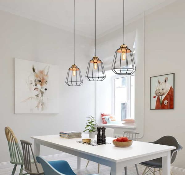 LED pendellampe, pendellampe, 1 pære, loftslampe 25 cm, PW102