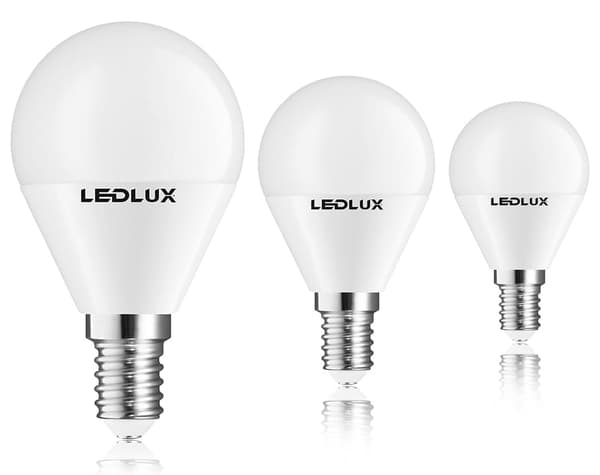 LED-pære E14 9W, LED E14 kugleformet 230V CCD 830LM neutral hvid 4000K