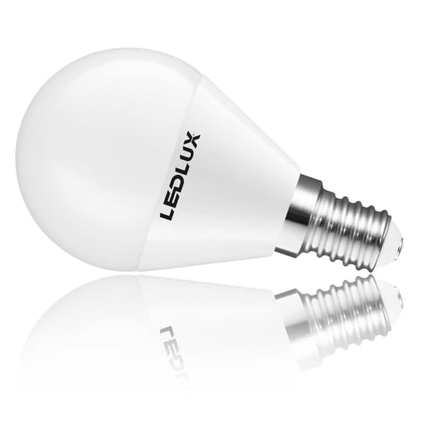 LED-pære E14 9W, LED E14 kugleformet 230V CCD 830LM neutral hvid 4000K