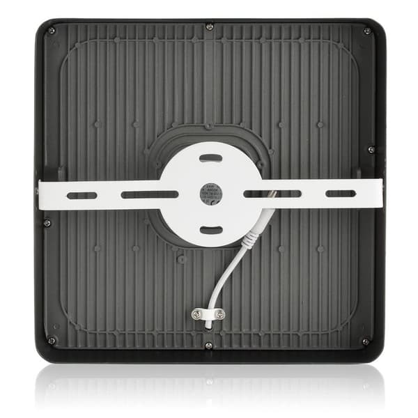 LED-PANEL 24W firkantet, varm hvid 230V, LED-panel overflademonteret 24W sort