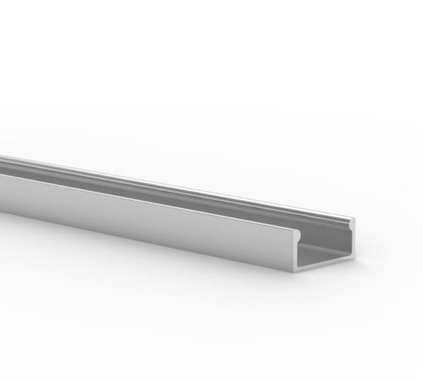 SARJA: LED-profiili, LED-profiili 200 cm LED-nauhoille, LED-alumiiniprofiili LT4 (ilman suojusta)