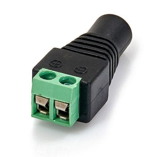DC-stikkontakt til ensfarvede LED-strimler