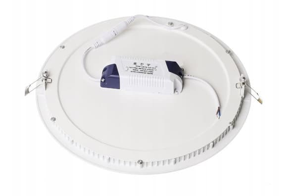 LED-taklampa RUND PANEL 24W + transformator, neutralvit 4000K, 230V