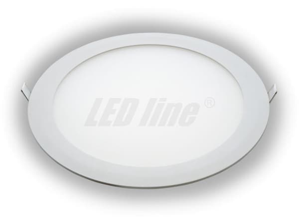 LED-taklampa RUND PANEL 24W + transformator, neutralvit 4000K, 230V