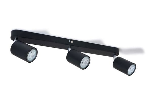 LED-valonauha, LED-kattovalaisin, 3-lamppuinen GU10-kohdevaloille, käännettävä, kallistettava SIENA WHITE