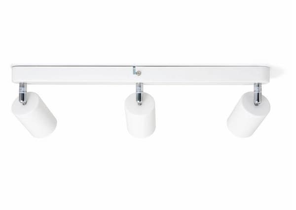 LED-valonauha, LED-kattovalaisin, 3-lamppuinen GU10-kohdevaloille, käännettävä, kallistettava SIENA WHITE