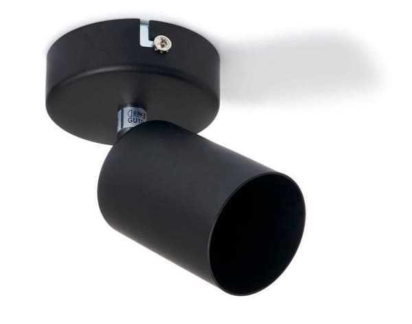 LED-lysliste, LED-loftlampe, 1 flamme til GU10-spotlights, drejelig, vipbar SIENA Sort