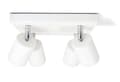Miniatyrbillede 5 af 11: LED-lysliste, LED-loftlampe, 4 lyskilder til GU10-spotlights, drejelig, vipbar SIENA Hvid