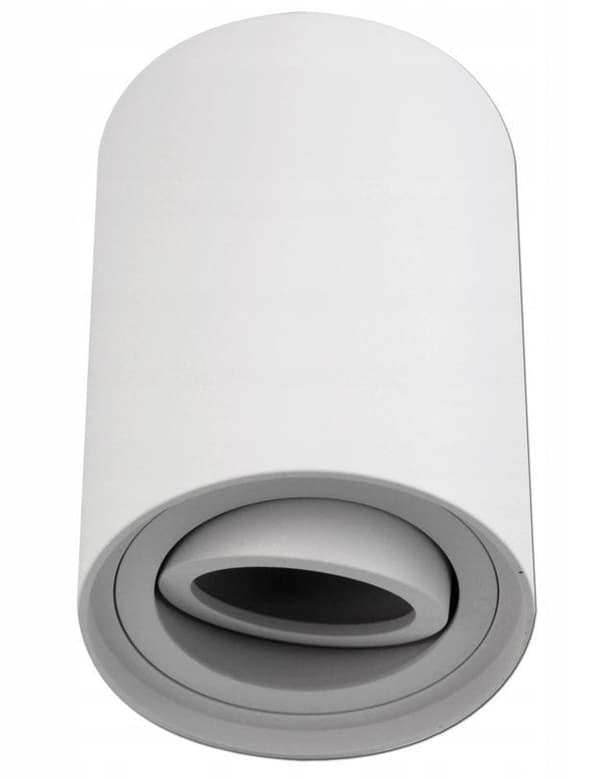 LED-påbygningsspotlight, roterende LED-påbygningsspotlight, loft, hvid rund 85x115mm BORD SLIM