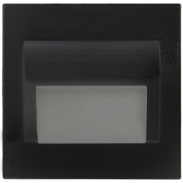LED 1,5W trappelampe, natlampe, 12V trappelampe, varm hvid, BERYL sort
