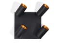 Miniatyrbillede 5 af 11: LED loftspotlight, loftslampe, vægspotlight med 4 flammer, sort til LED GU10, ERIS