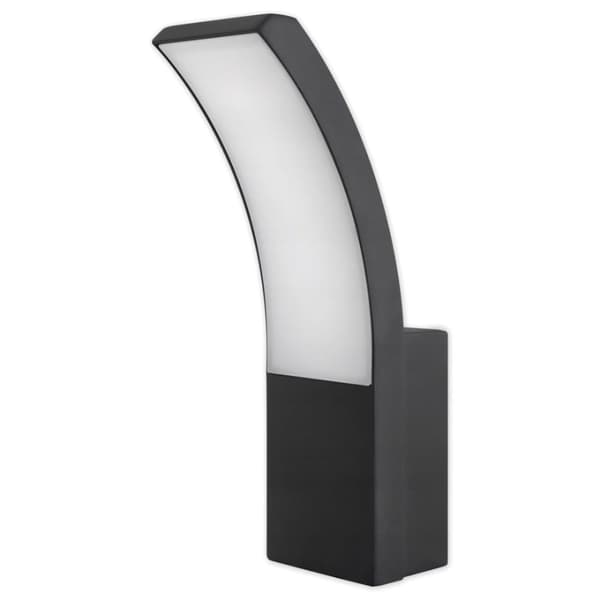 9W LED udendørs væglampe, udendørs LED vægbelysning, udendørs væglampe IP54 Sort IP44 4000K, Loreto
