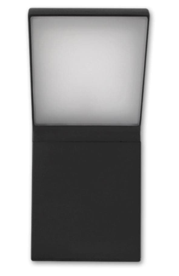12W LED udendørs væglampe, udendørs LED vægbelysning, udendørs væglampe IP54 Sort IP44 4000K, CLARK