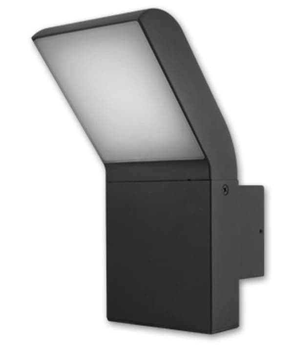 12W LED udendørs væglampe, udendørs LED vægbelysning, udendørs væglampe IP54 Sort IP44 4000K, CLARK