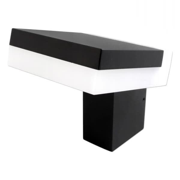 7,5W LED udendørs væglampe, udendørs LED vægbelysning, udendørs væglampe IP54 Sort IP44 4000K, Lango