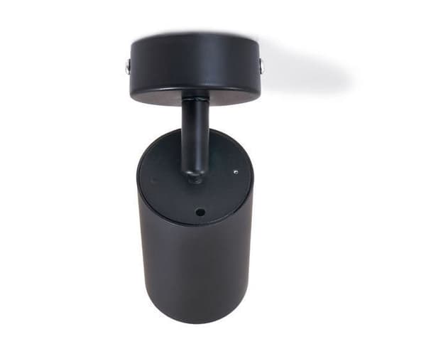 LED loftspotlight, loftslampe, vægspotlight 1-flammet, sort til LED GU10, KIVI