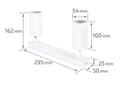 Miniatyrbillede 5 af 10: LED loftspotlight, loftslampe, vægspotlight med 2 flammer, hvid til LED GU10, KIVI