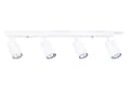 Miniatyrbillede 6 af 10: LED loftspotlight, loftslampe, vægspotlight med 4 flammer, hvid til LED GU10, KIVI