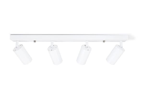 LED loftspotlight, loftslampe, vægspotlight med 4 flammer, hvid til LED GU10, KIVI