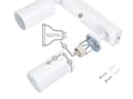 Miniatyrbillede 9 af 10: LED loftspotlight, loftslampe, vægspotlight med 4 flammer, hvid til LED GU10, KIVI