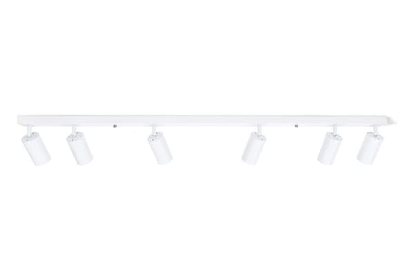 LED loftspotlight, loftslampe, vægspotlight med 6 flammer, hvid til LED GU10, KIVI