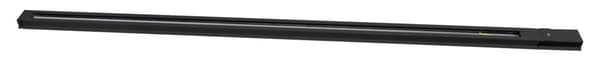 LED-skinne 1-faset overflademonteret, strømskinne til indendørslamper, ZX belysningskabel (skinne 1m, sort)