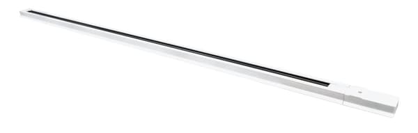 LED-skinne 1-faset overflademonteret, strømskinne til indendørslamper, ZX belysningskabel (skinne 1m, hvid)