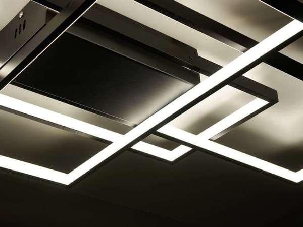 DÆMPBAR LED-loftlampe 130W Moderne firkantet loftlampe med fjernbetjening Pegasus