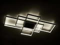 Miniatyrbillede 9 af 11: DÆMPBAR LED-loftlampe 130W Moderne firkantet loftlampe med fjernbetjening Pegasus