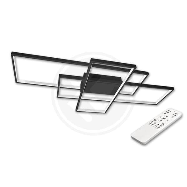 DÆMPBAR LED-loftlampe 130W Moderne firkantet loftlampe med fjernbetjening Pegasus