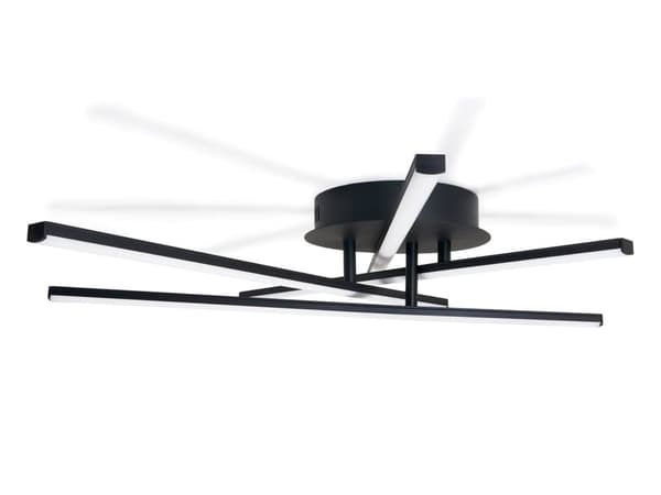 4-pærers LED-loftlampe 35W 4000K Moderne rund loftlampe med fjernbetjening, Rivera