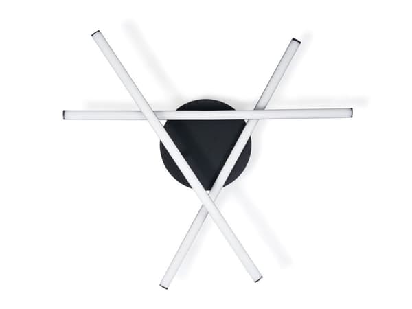 3-flammende LED-loftlampe 27W 4000K Moderne rund loftlampe med fjernbetjening, Tivoli